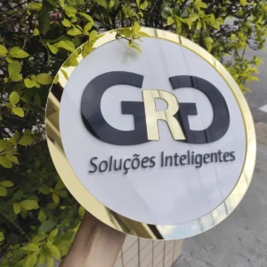 Letreiros com Placa de Fundo