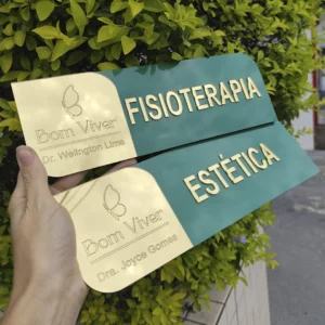 SINALIZAÇÃO DE AMBIENTES/SETORES - MODELO PREMIUM