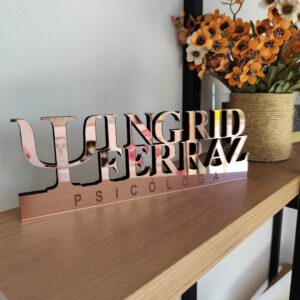 NOME DE MESA /PROFISSÃO - DECORATIVO